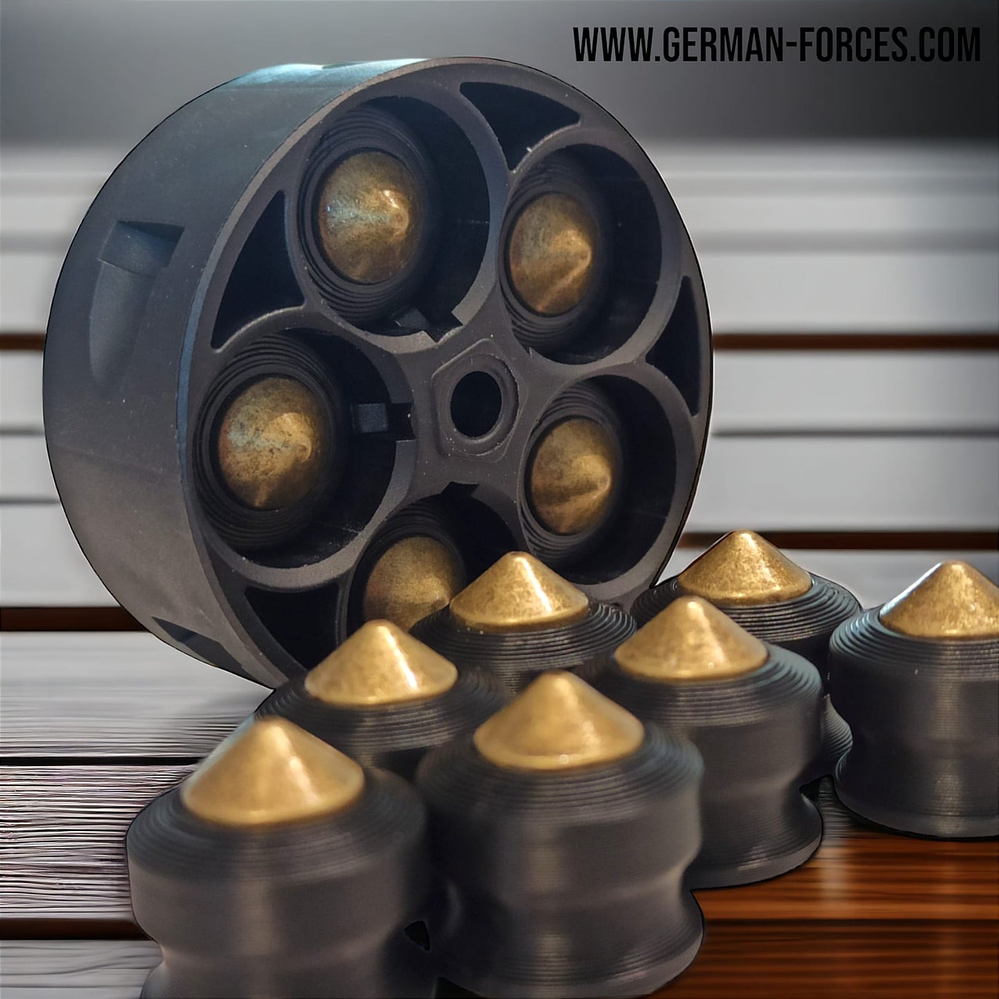 10x HDR 68 | TR 68 DESTROYER Messingkopf Munition Cal 68 3D-Druck
