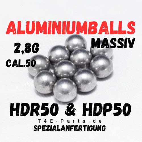 Aluminiumballs Cal .50 HDR50 | HDP50 | TR50 T4E