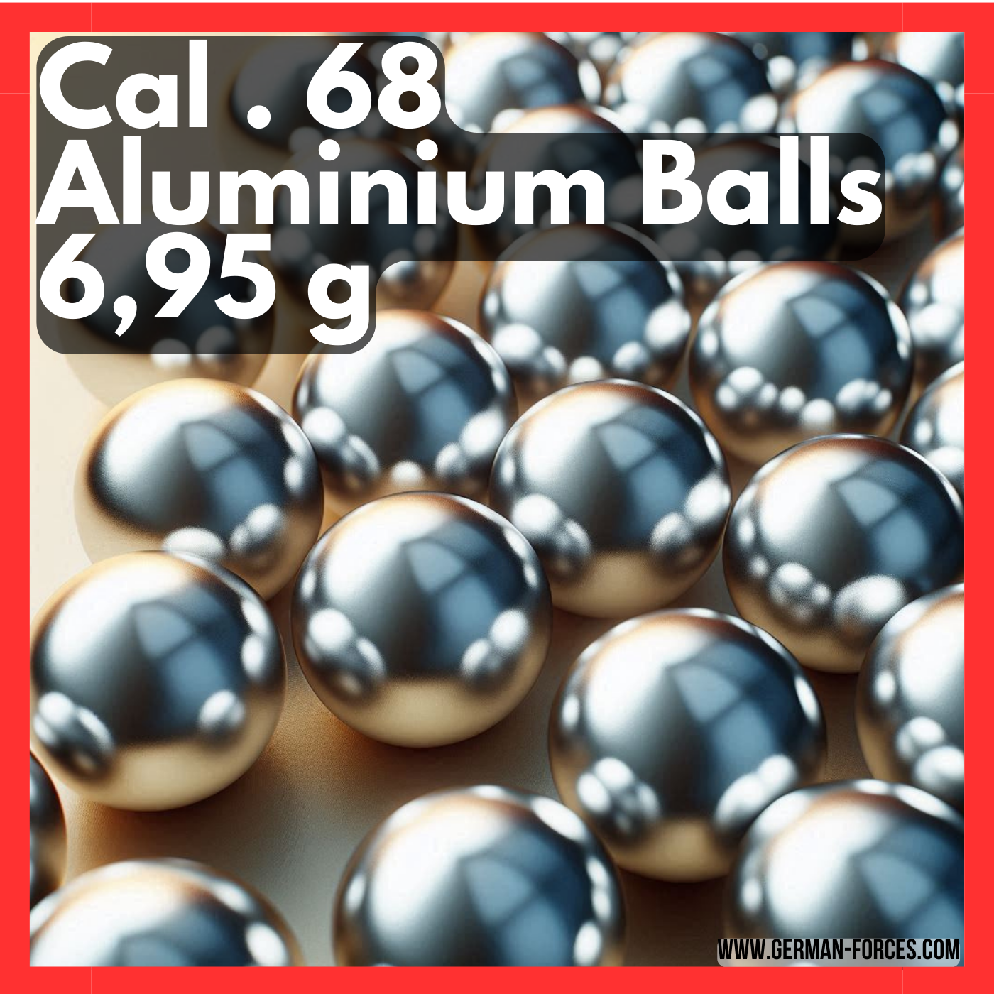 Aluminiumkugeln HDX68 & HDS68 CaI .68 Alu Balls