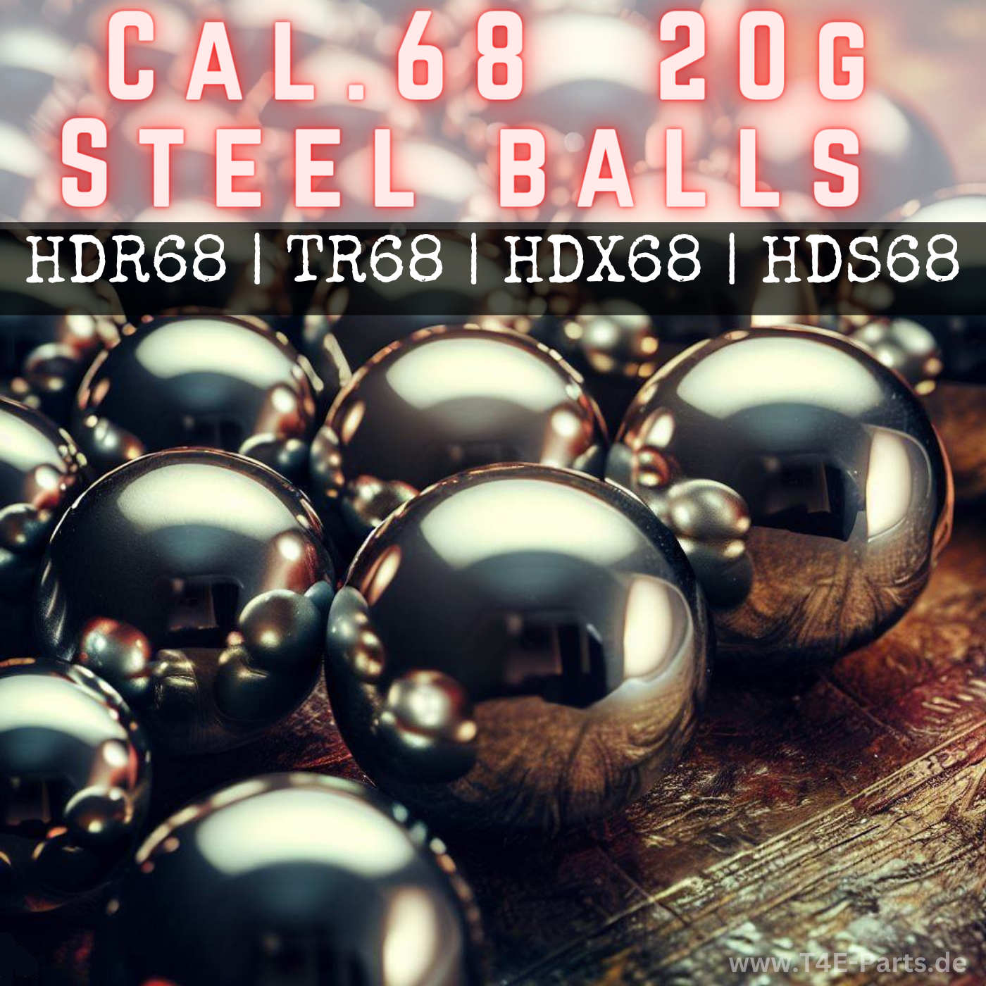 HDX68 & HDS68 CaI .68 Chromstahlkugeln