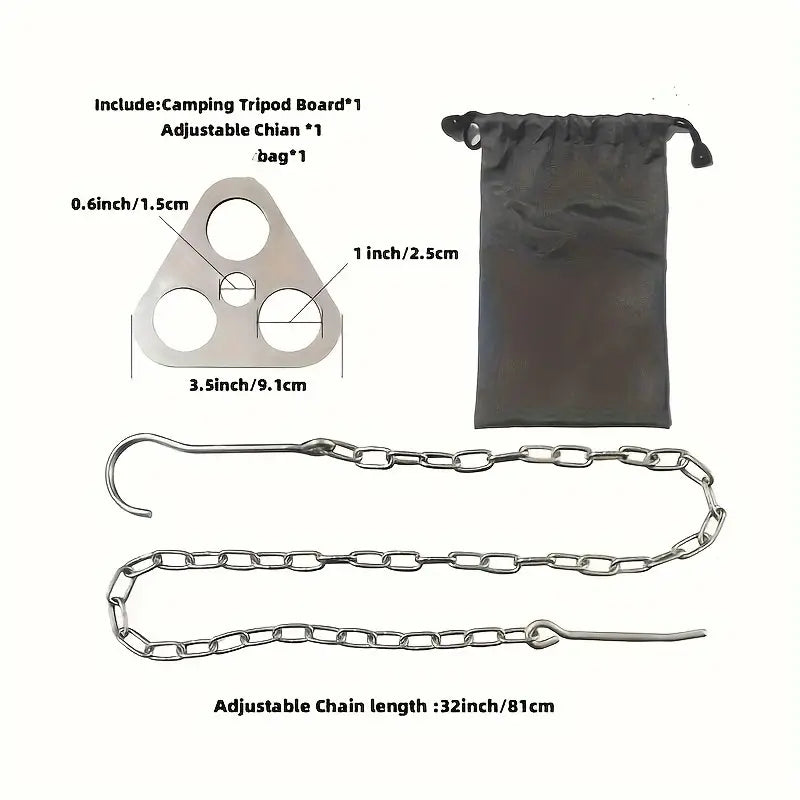 Edelstahl Dreibeinblech Kochstelle Outdoor Survival